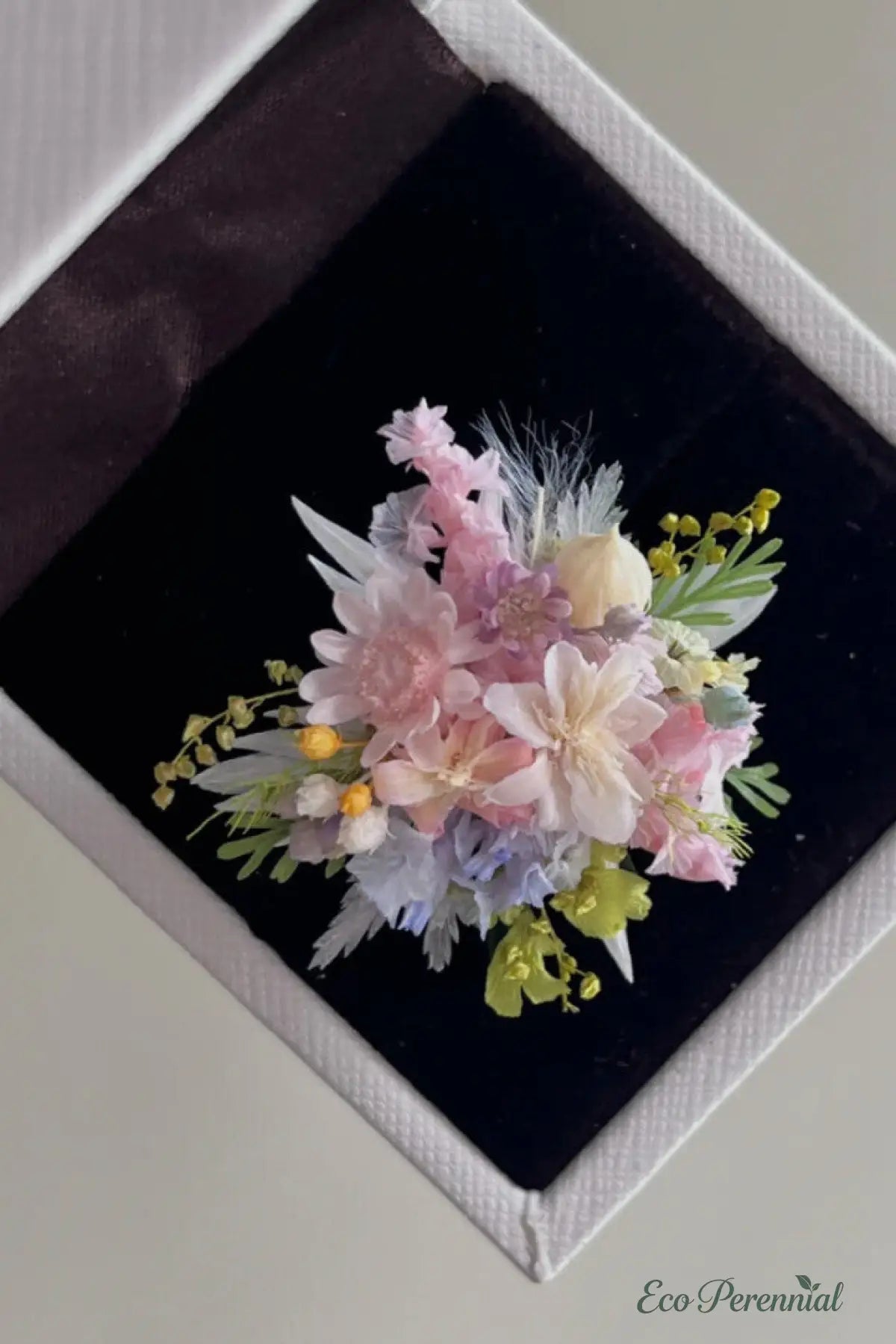 Preserved Real Flower Bouquet Ring – Handcrafted Eternal Floral Jewelry | Realistic Faux Silk Flowers for Home Decor - Eco Perennial