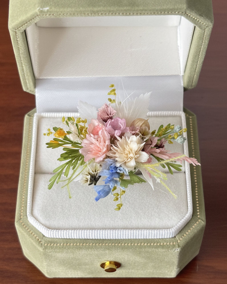 Preserved Real Flower Bouquet Ring – Handcrafted Eternal Floral Jewelry | Jewelry | Eco Perennial