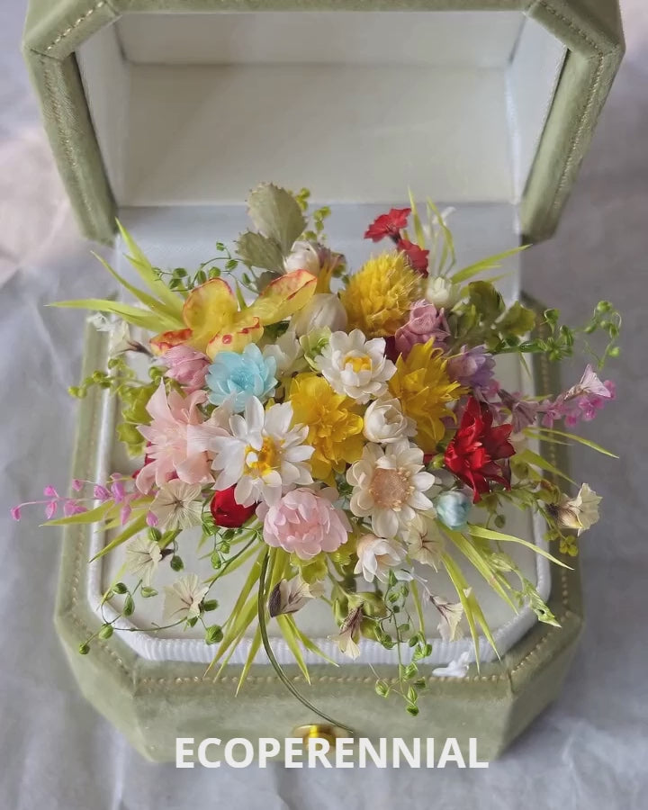 Preserved Flower Ring | Handcrafted Wildflower Floral Jewelry - Eco Perennial