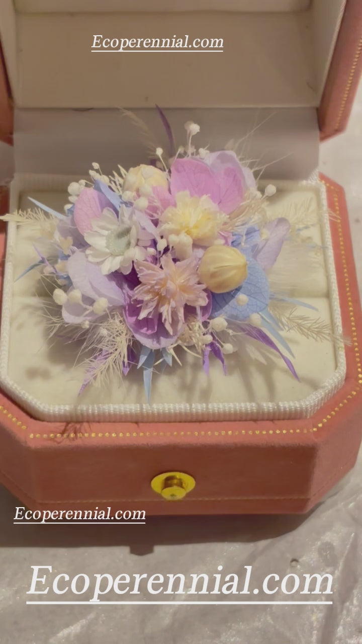 Handcrafted Preserved Flower Ring | Fairy Garden Collection - Eco Perennial