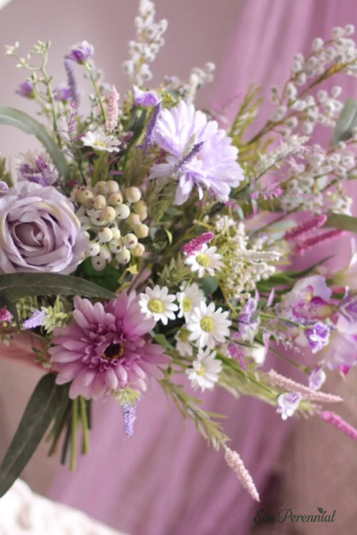 "Provence Wild" | French Country Meadow Silk Bouquet | Artificial Floral Arrangement | Eco Perennial