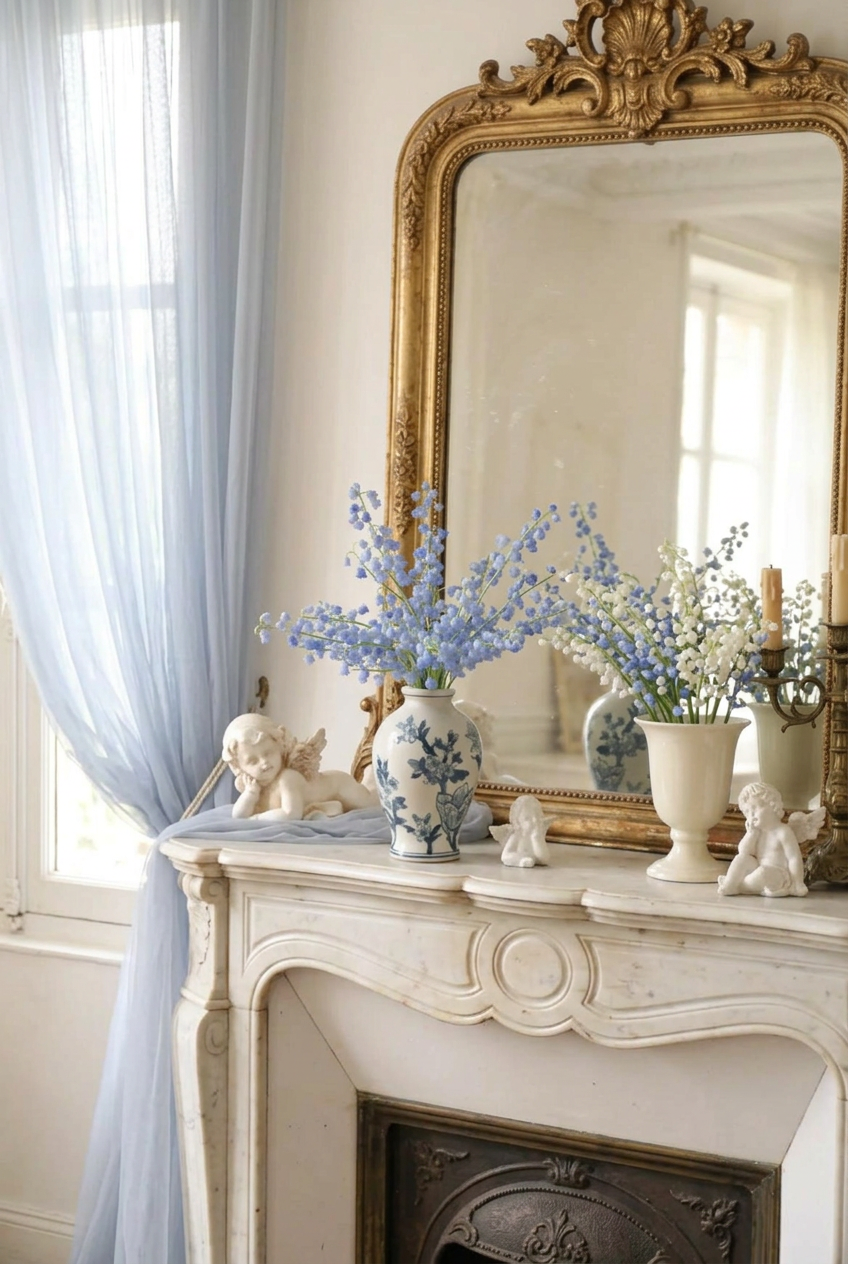 12.6" Real Touch Lily of the Valley Stems | "Pure Luck" | Artificial Flower Stem | Eco Perennial