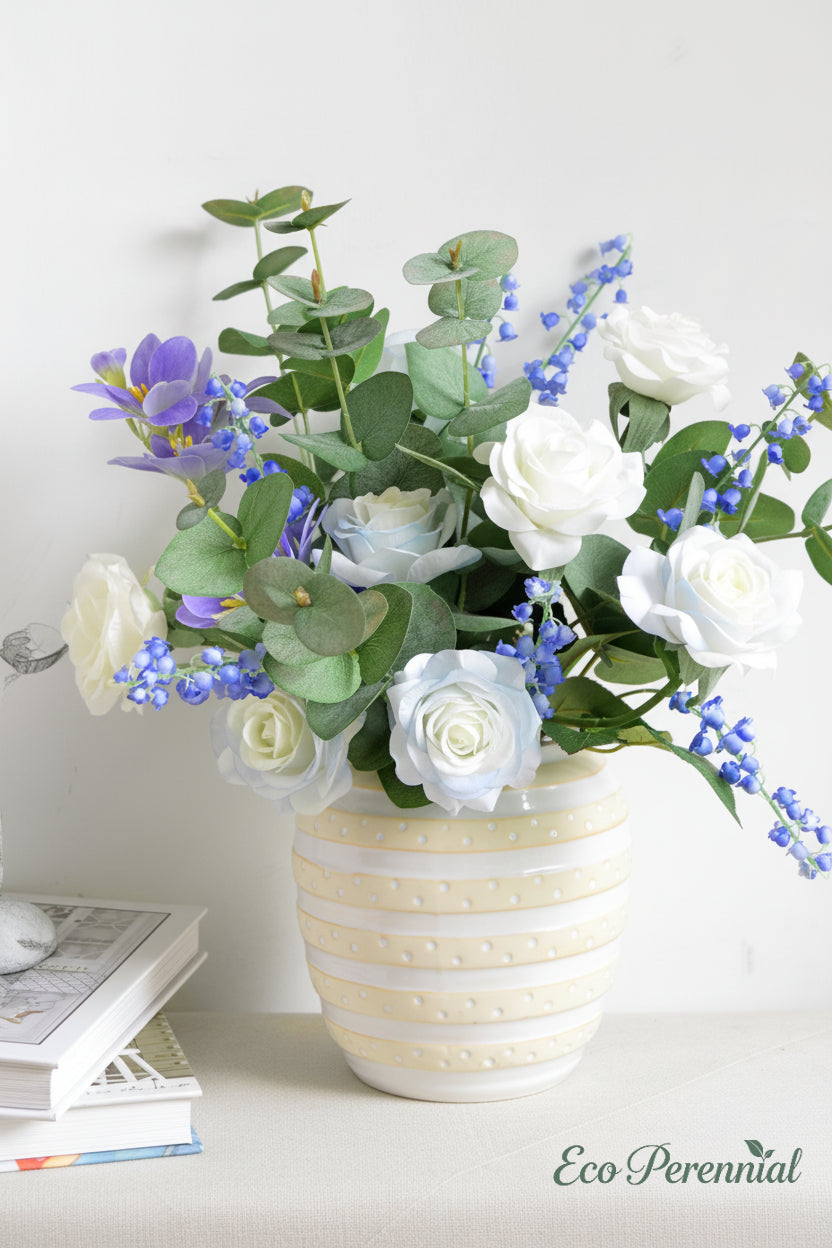 "Pure Luck" | Real Touch Lily of the Valley Stem | Artificial Floral Arrangement | Eco Perennial