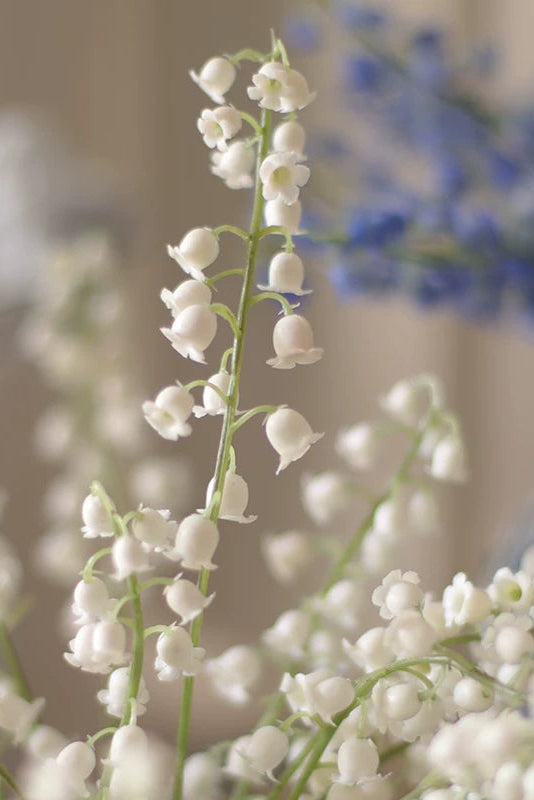 "Pure Luck" | Real Touch Lily of the Valley Stem | Artificial Floral Arrangement | Eco Perennial