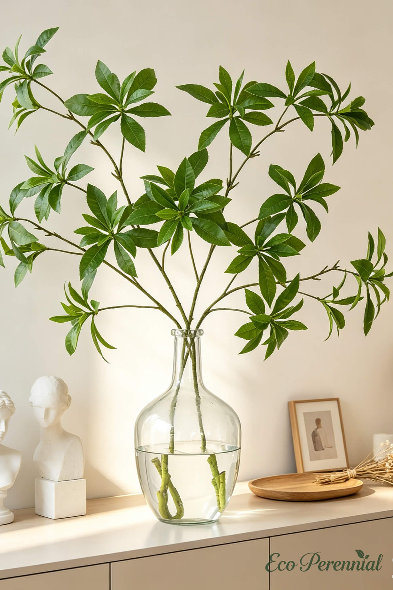 34" Realistic Faux Andromeda Branch | No-Maintenance Artificial Greenery Stem | Artificial Greenery | Eco Perennial