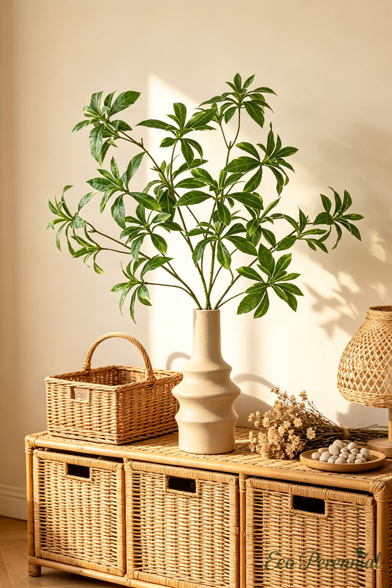 34" Realistic Faux Andromeda Branch | No-Maintenance Artificial Greenery Stem | Artificial Greenery | Eco Perennial