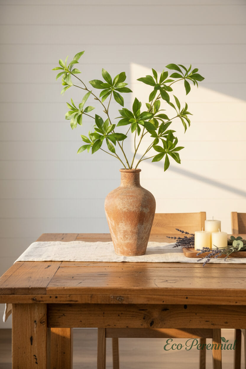 34" Realistic Faux Andromeda Branch | No-Maintenance Artificial Greenery Stem | Artificial Greenery | Eco Perennial