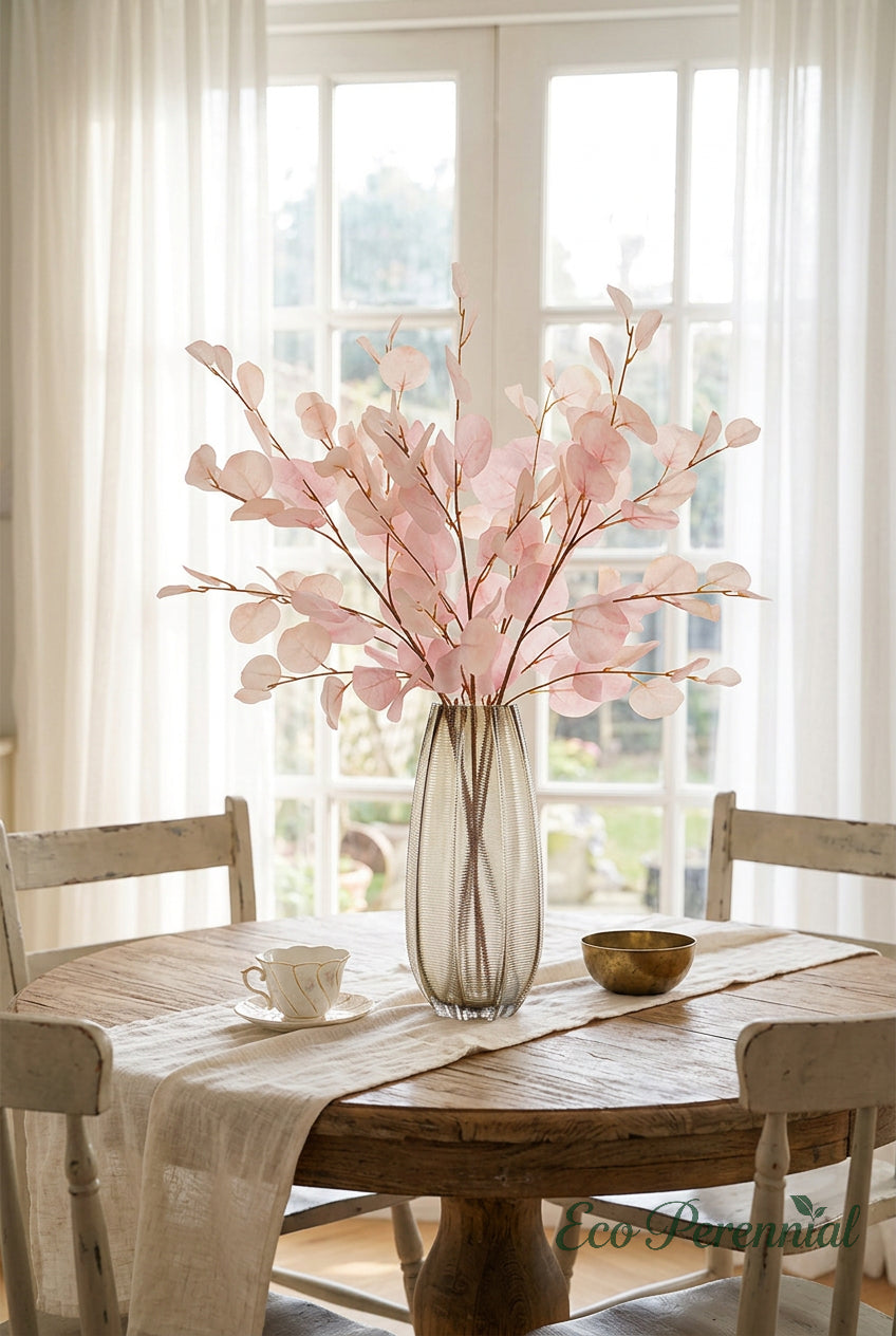 34.3" Autumn Faux Eucalyptus Branches for Fall Decor | Tall Artificial Greenery in 10 Colors | Artificial Greenery | Eco Perennial