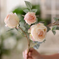 "The Eternal Muse" | Signature Handcrafted Silk Rose Collection Annie - Classic Garden Rose | Realistic Faux Silk Flowers for Home Decor - Eco Perennial