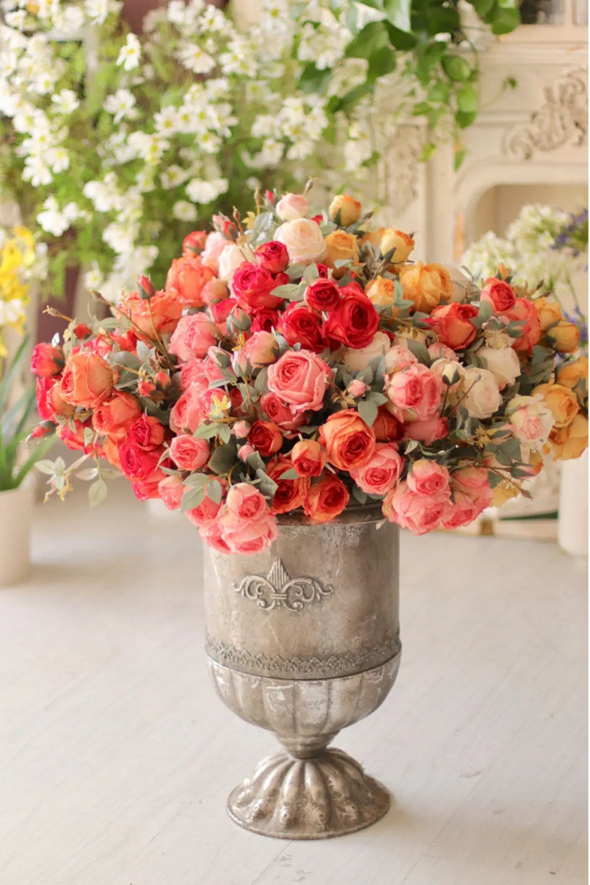 "The Eternal Muse" | Signature Handcrafted Silk Rose Collection | Realistic Faux Silk Flowers for Home Decor - Eco Perennial