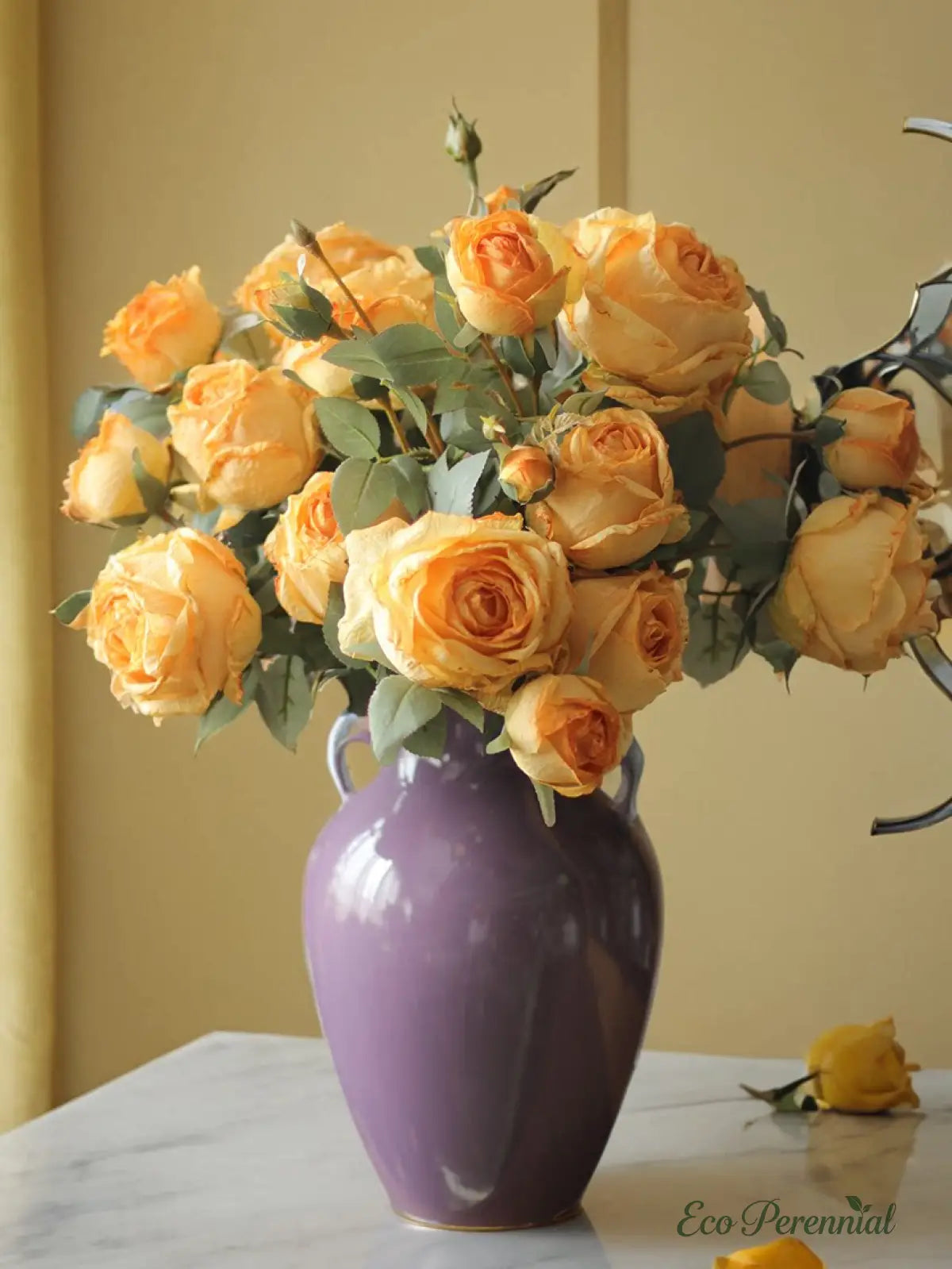 "The Eternal Muse" | Signature Handcrafted Silk Rose Collection | Realistic Faux Silk Flowers for Home Decor - Eco Perennial