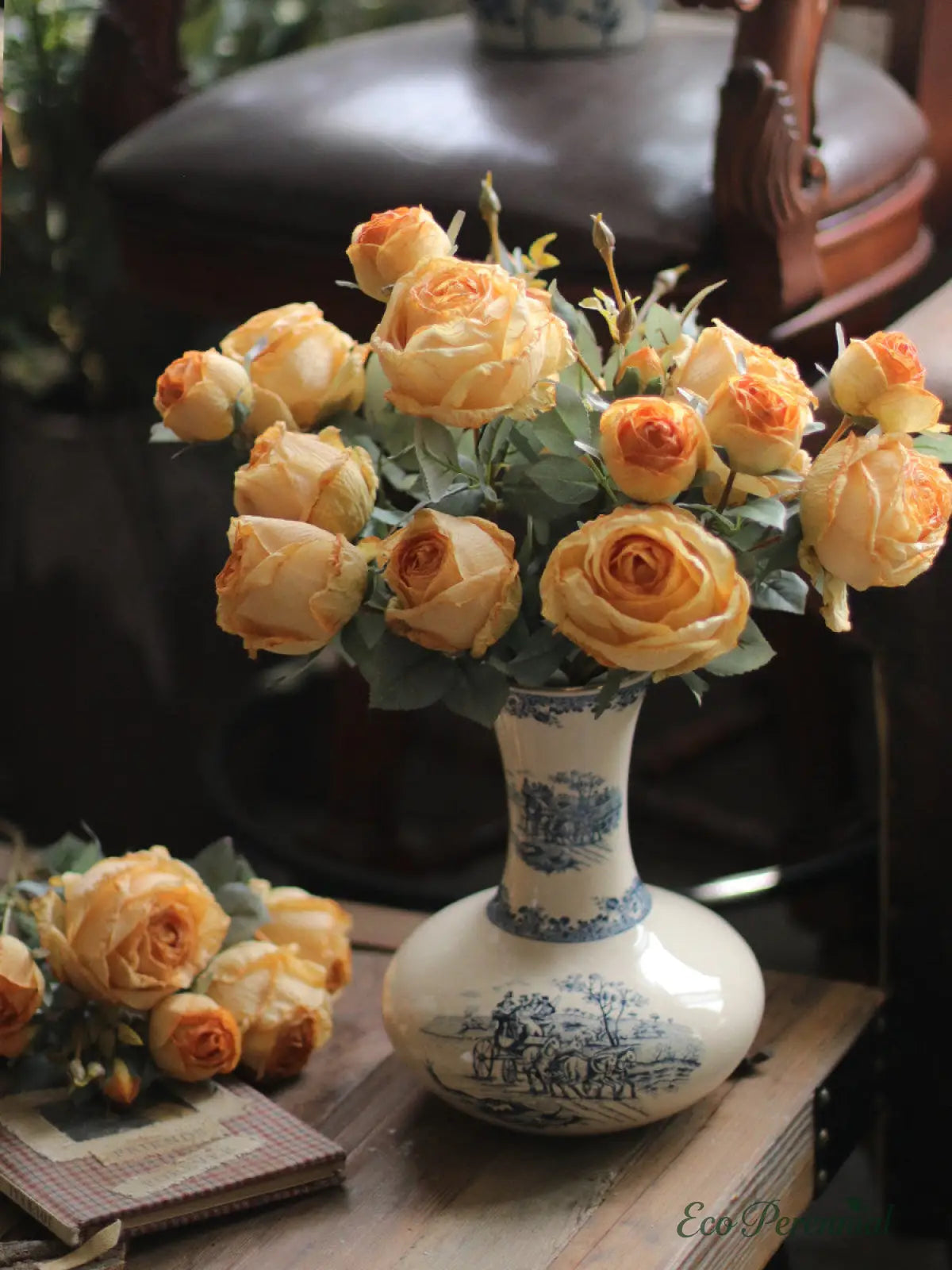 "The Eternal Muse" | Signature Handcrafted Silk Rose Collection | Realistic Faux Silk Flowers for Home Decor - Eco Perennial