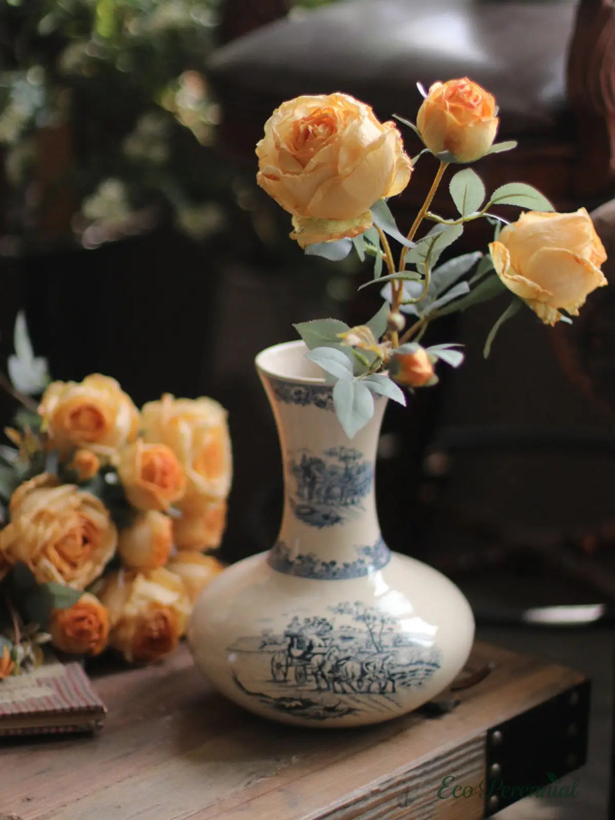 "The Eternal Muse" | Signature Handcrafted Silk Rose Collection | Realistic Faux Silk Flowers for Home Decor - Eco Perennial