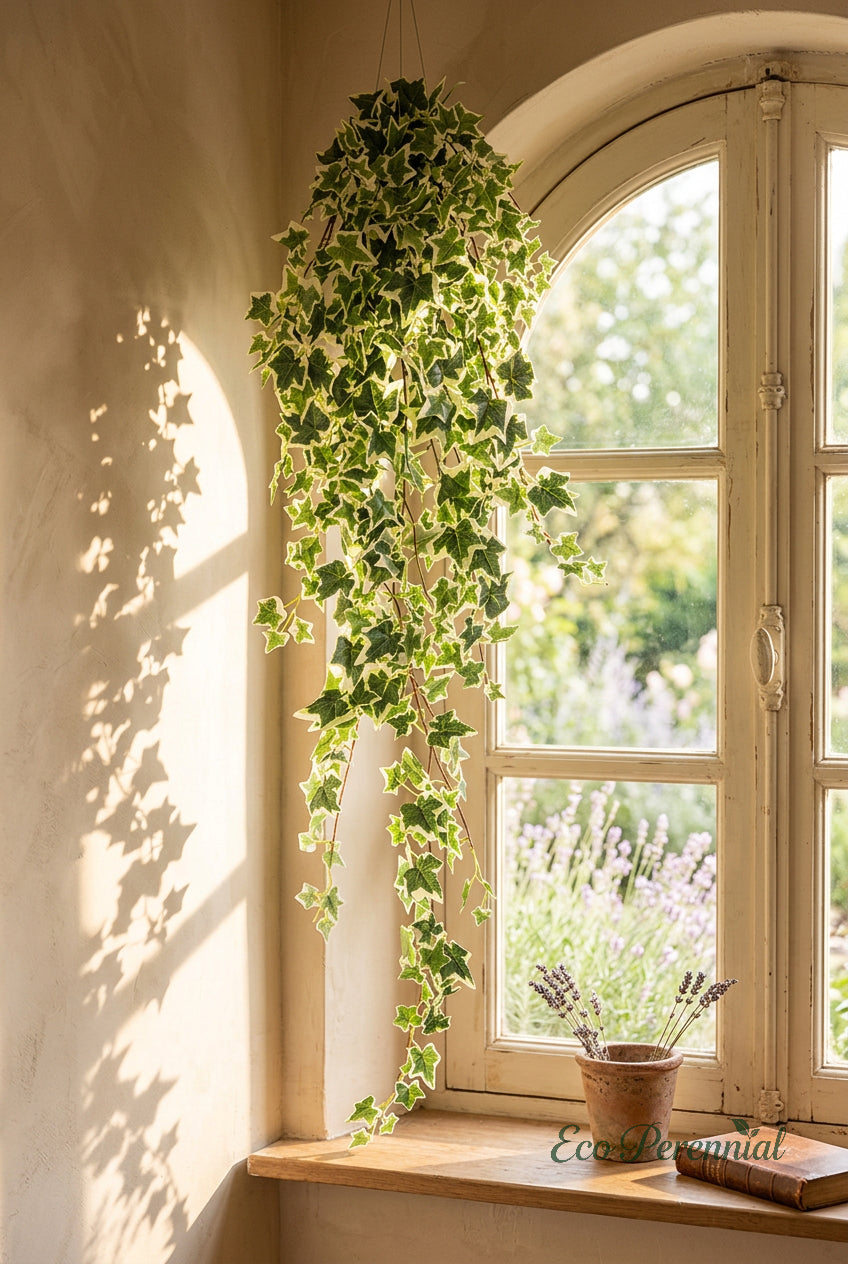 51" Cascading Faux Ivy Vines | 18-Fork Hanging Greenery | Artificial Greenery | Eco Perennial