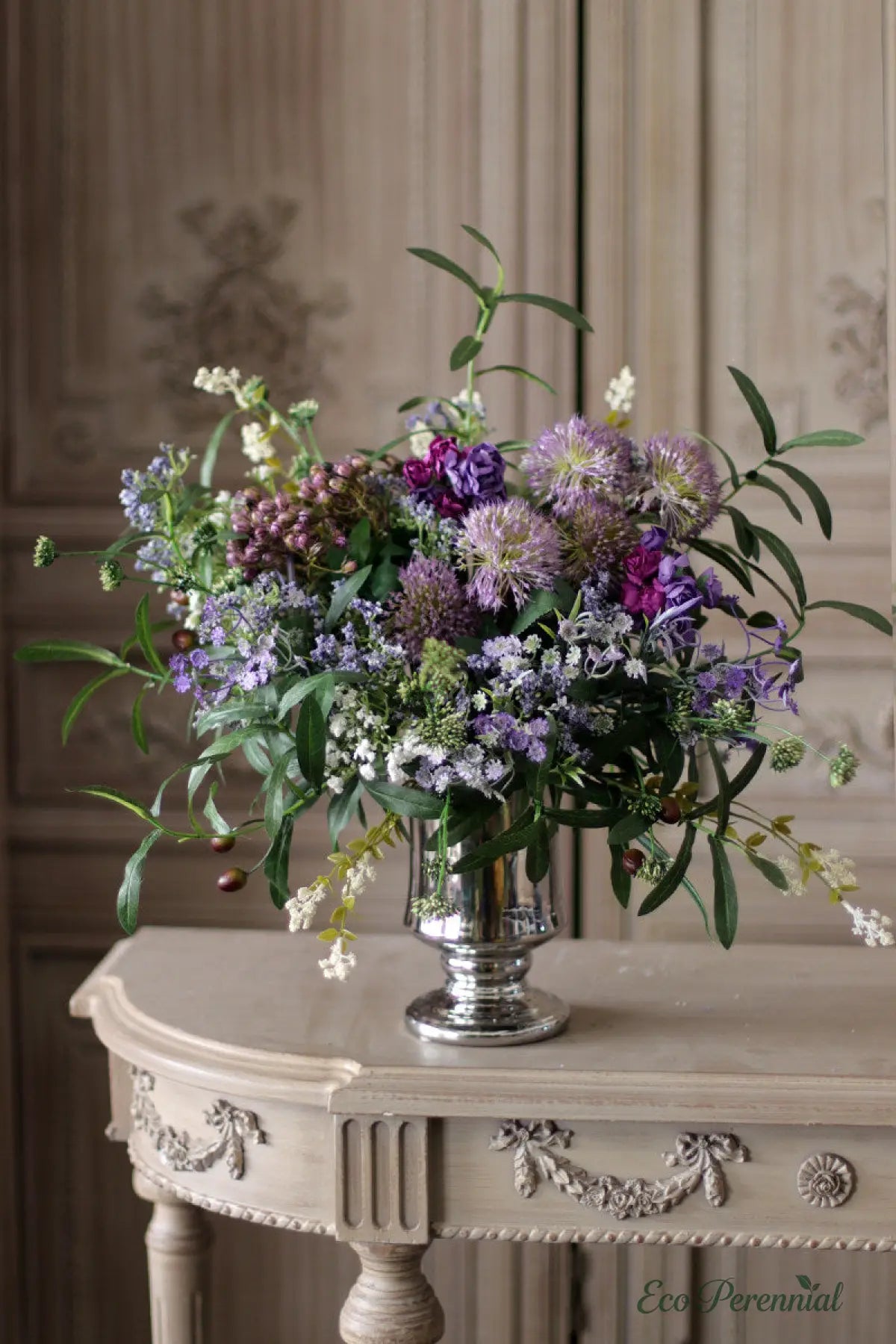 "Wildwood Whisper" | Mixed Silk & PU Wildflower Bouquet | Realistic Faux Silk Flowers for Home Decor - Eco Perennial