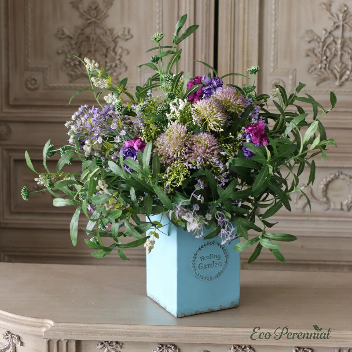 "Wildwood Whisper" | Mixed Silk & PU Wildflower Bouquet | Realistic Faux Silk Flowers for Home Decor - Eco Perennial