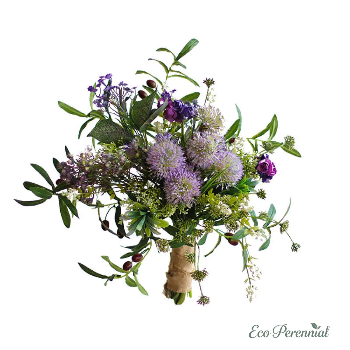 "Wildwood Whisper" | Mixed Silk & PU Wildflower Bouquet | Realistic Faux Silk Flowers for Home Decor - Eco Perennial
