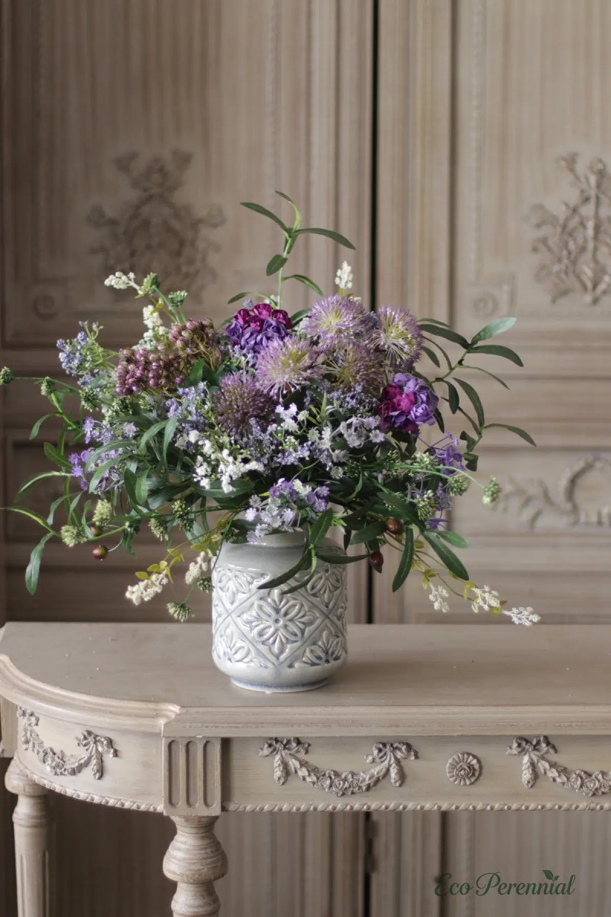"Wildwood Whisper" | Mixed Silk & PU Wildflower Bouquet | Realistic Faux Silk Flowers for Home Decor - Eco Perennial