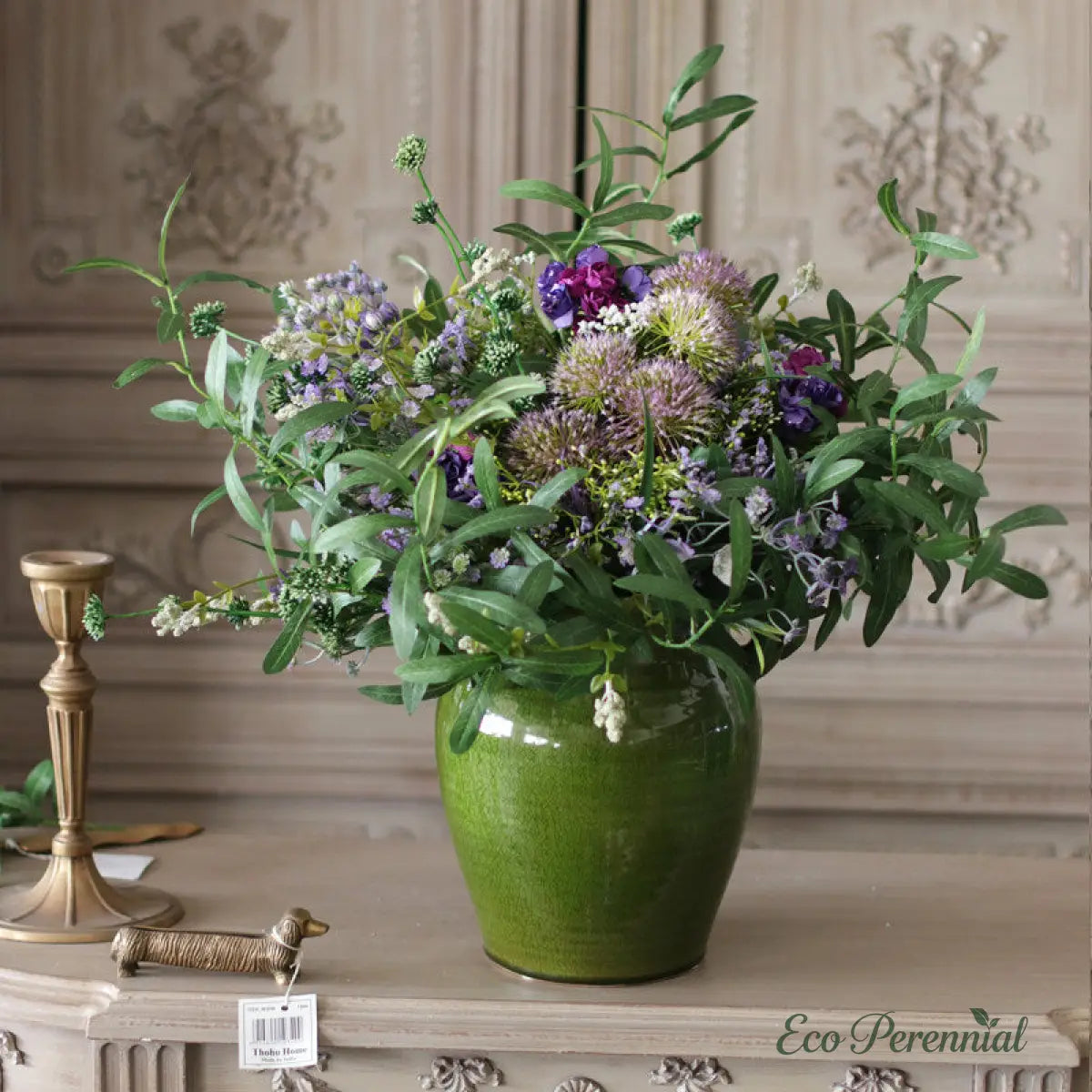 "Wildwood Whisper" | Mixed Silk & PU Wildflower Bouquet | Realistic Faux Silk Flowers for Home Decor - Eco Perennial