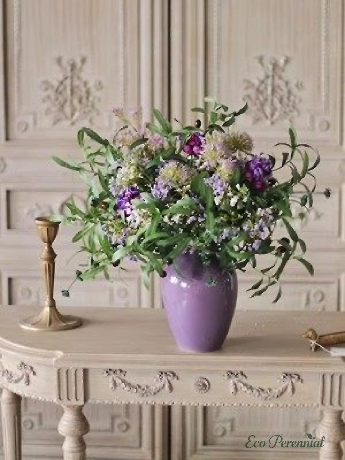 "Wildwood Whisper" | Mixed Silk & PU Wildflower Bouquet | Realistic Faux Silk Flowers for Home Decor - Eco Perennial