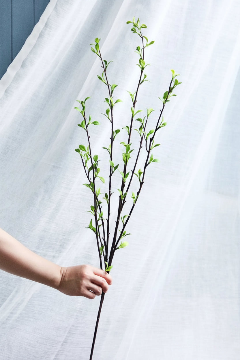 ’Willow Mist’ | Faux Snow Willow Artificial Branch - Artificial Floral Arrangement